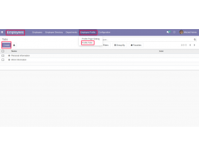 Odoo Employee Profile Page