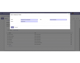 Odoo Employee Profile Page