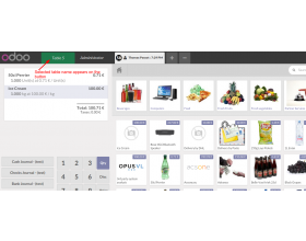 Odoo POS Table Management 