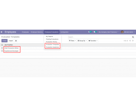 Odoo Employee Evaluation Management