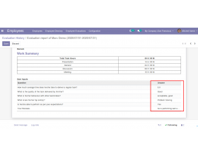 Odoo Employee Evaluation Management