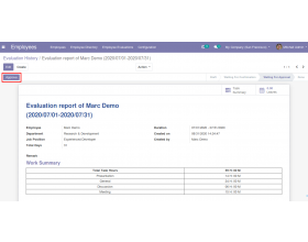 Odoo Employee Evaluation Management
