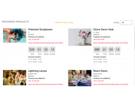 PreOrder Controller for Shopify