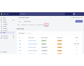 PreOrder Controller for Shopify