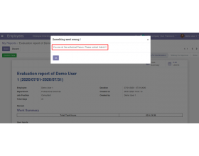 Odoo Employee Evaluation Management