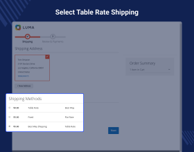 Magento 2 Table Rate Shipping Marketplace Add-on