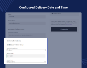 WooCommerce Marketplace Delivery Date Time Slots