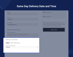 WooCommerce Marketplace Delivery Date Time Slots