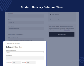 WooCommerce Marketplace Delivery Date Time Slots