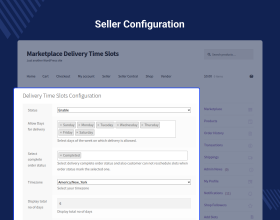 WooCommerce Marketplace Delivery Date Time Slots