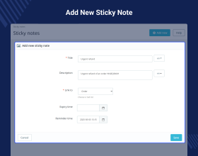 Prestashop Sticky Notes