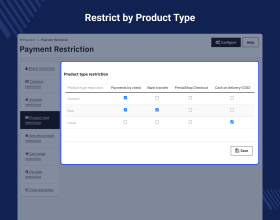Prestashop Advanced Restrict Payment Methods Pro