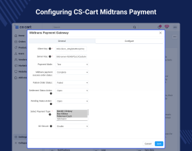 CS-Cart Midtrans Payment Method