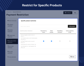 Prestashop Advanced Restrict Payment Methods Pro