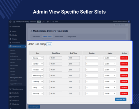 WooCommerce Marketplace Delivery Date Time Slots