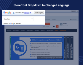 CS-Cart Google Language Translator