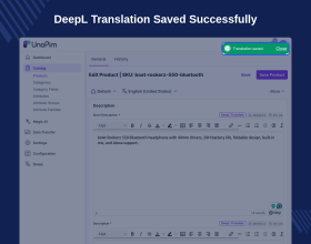 UnoPim DeepL Translation Module