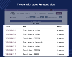 Odoo Website Helpdesk & Support System