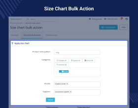 Prestashop Product Size Chart