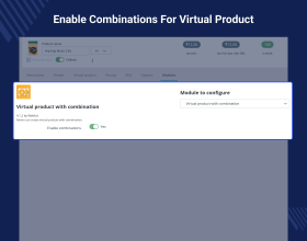 Prestashop Virtual Product Combination