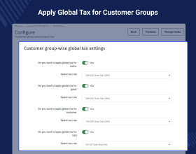 PrestaShop Customer Group Wise Product Tax