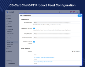 CS-Cart ChatGPT Product Feed