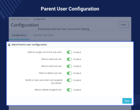 PrestaShop Add Sub-User Account for Buying