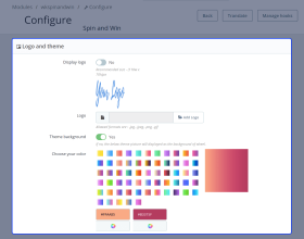 Prestashop Spin and Win