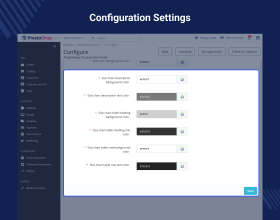 Prestashop Product Size Chart