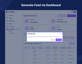 UnoPim AI Product Feed for OpenAI Search