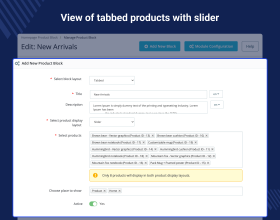 Prestashop Custom and Category Product Blocks