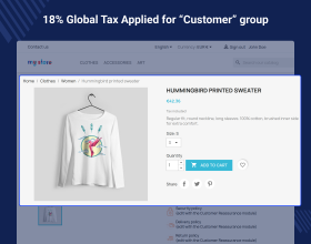 PrestaShop Customer Group Wise Product Tax