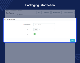Prestashop DHL Shipping with Label Print - API Based Shipping