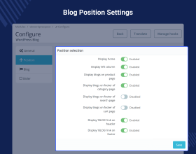 Prestashop WordPress Blog