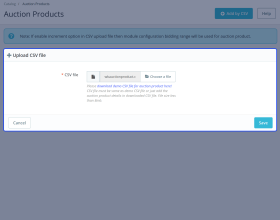 PrestaShop Product Auction 