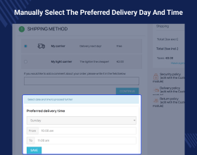 Prestashop Delivery Time Slot