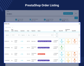 PrestaShop Order Multiple PDF Generator