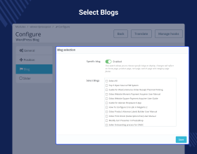 Prestashop WordPress Blog