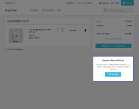 Prestashop Reward System