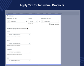 PrestaShop Customer Group Wise Product Tax
