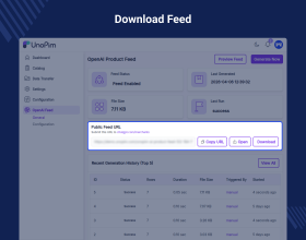 UnoPim AI Product Feed for OpenAI Search