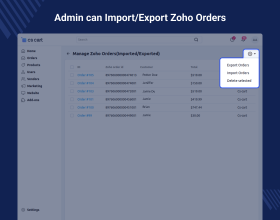 CS-Cart Zoho Inventory Integration