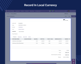 Odoo POS Display Multi-Currency