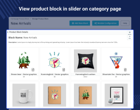 Prestashop Custom and Category Product Blocks