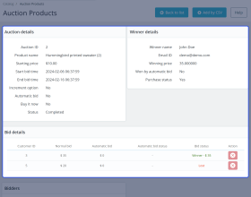 PrestaShop Product Auction 