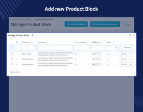 Prestashop Custom and Category Product Blocks