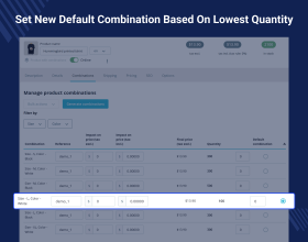 Prestashop Change Default Combination When Out of Stock