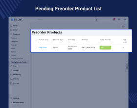 CS-Cart Pre Order