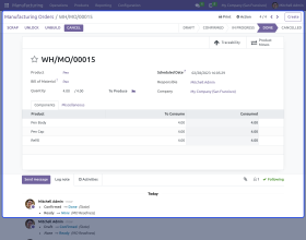 Odoo Cancel Manufacturing Orders