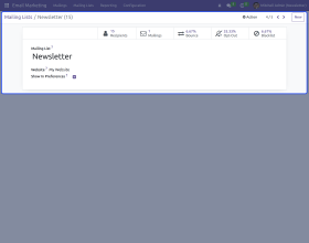 Odoo Website Mass Mailing Newsletter